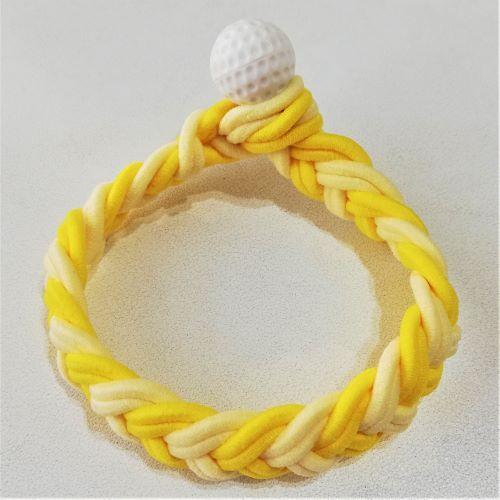 2色のカラーゴムを八つ編みにし2タイプのヘアゴムを作りました 平型はハート模様が可愛い 太丸はストライプ模様 ティーが片手で刺しやすい Hg8 Heramaru まりっちcaddy S きゃでぃーず 通販 Yahoo ショッピング