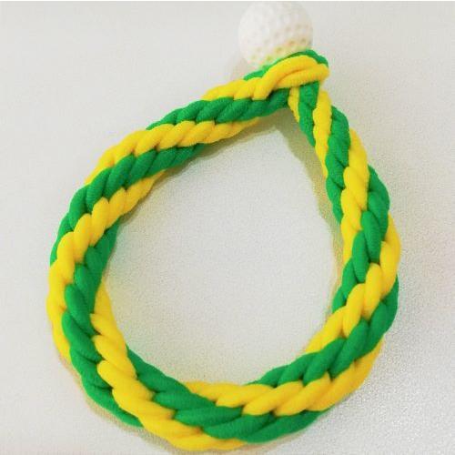 2色のカラーゴムを八つ編みにし2タイプのヘアゴムを作りました 平型はハート模様が可愛い 太丸はストライプ模様 ティーが片手で刺しやすい Hg8 Heramaru まりっちcaddy S きゃでぃーず 通販 Yahoo ショッピング