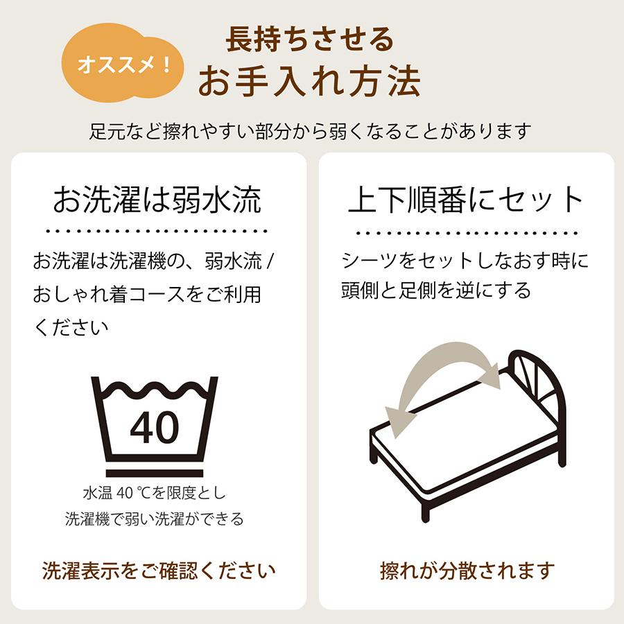 リネン ボックスシーツ スタンダード シングル ベッドカバー 日本製 Cadeauya_14