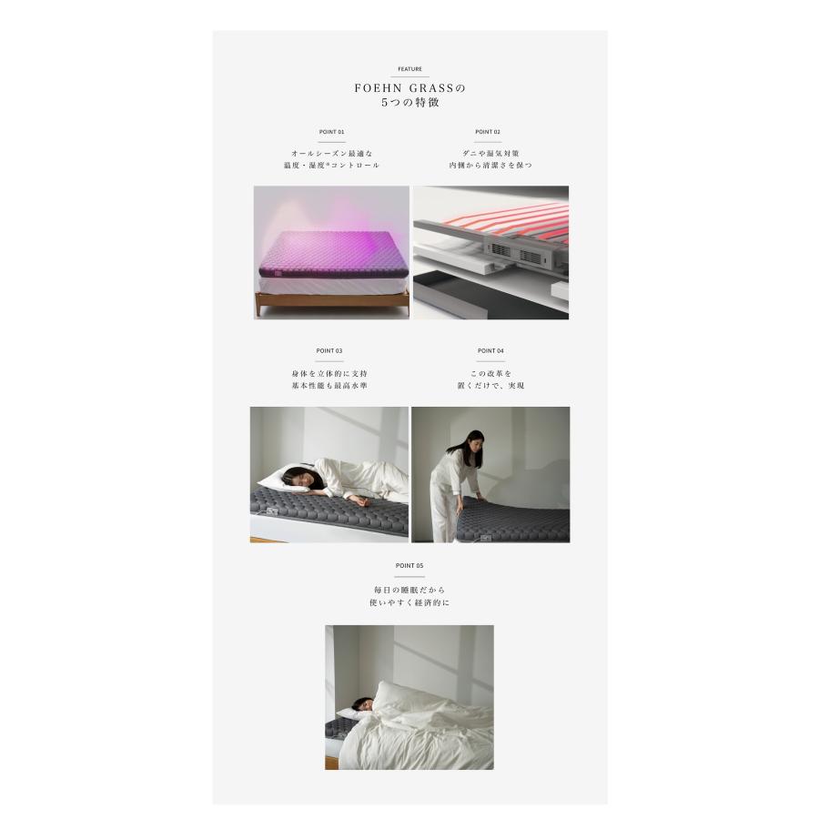 公式ストア限定2年保証】cado(カドー) マットレスギア FOEHN GRASS