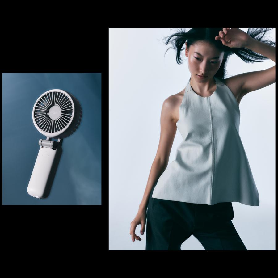 【公式ストア限定】cado ハンディファン STREAM Mini 本体のみ ポーチ付き PD急速充電 4段階調整 小型 携帯扇風機 ポータブル 冷却力 | cado | 06