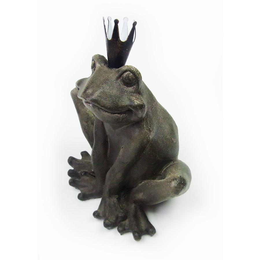 蛙の置物 冠カエルオブジェ ストーニッシュ クラウン フロッグ Cv Ms 02 1902 Caeru 通販 Yahoo ショッピング