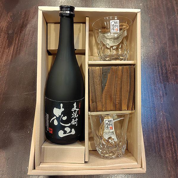 リカーパークシーザーオリジナル ギフト 麦焼酎 花山 ２５度 720ml グラスセット |  | 01