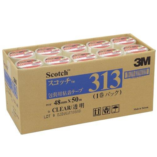 3M　スコッチ　透明梱包用粘着テープ(313)　48mm×50m