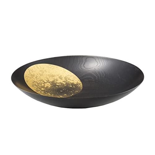 箔一 おぼろ月 ボウル 10寸 漆 φ30×5.6cm A101-06001