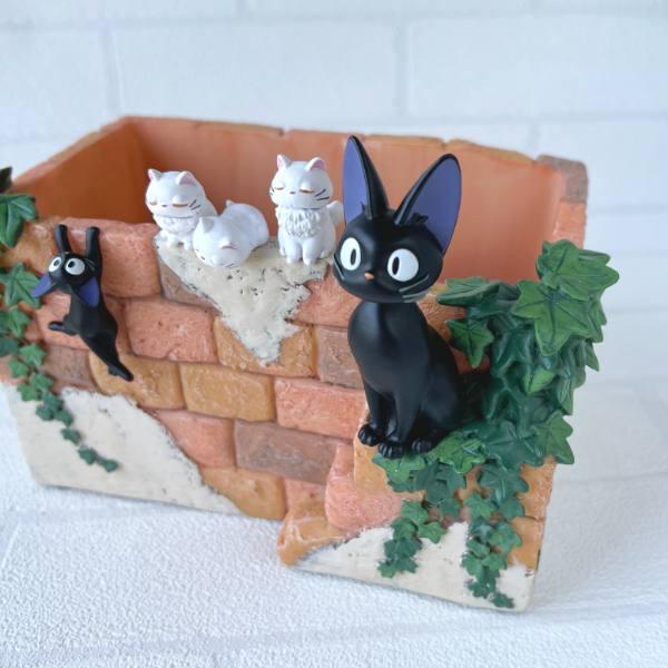 ジブリ　魔女の宅急便　ジジと子猫プランター No.10 ジジと子猫プランター - LittleBroomstick