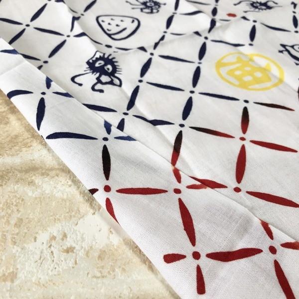 スタジオジブリ 千と千尋の神隠し 本染め手ぬぐい 格子模様 メール便OK