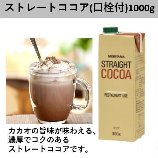守山乳業 ココア飲料 ストレートココア 1,000ml 1000g 1L 紙
