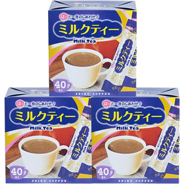 スティックコーヒー ミルクティー120杯（14g×40本×3箱） : カフェ工房