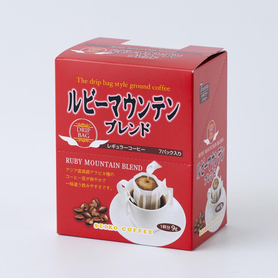 コーヒー ドリップコーヒー ルビーマウンテンブレンド 9g×7袋箱入 | 