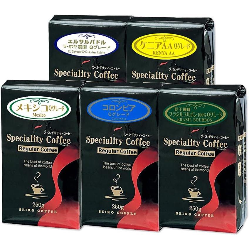 (福袋)コーヒー コーヒー豆 粉 カフェ工房のQグレード250g×5種セット |  | 01