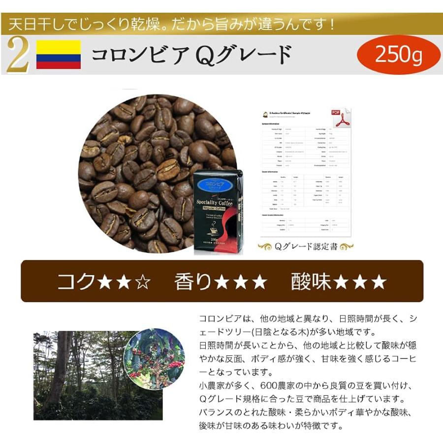 (福袋)コーヒー コーヒー豆 粉 カフェ工房のQグレード250g×5種セット |  | 04