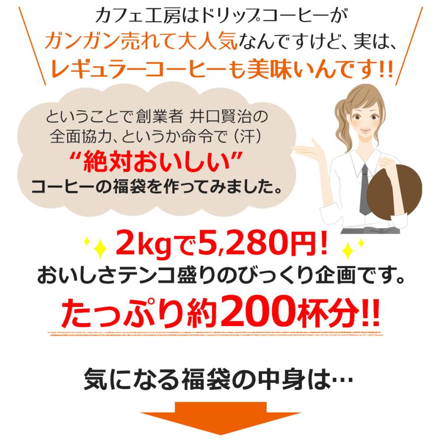 (福袋)コーヒー コーヒー豆 粉 創業者が考えた珈琲 福袋２kg |  | 02