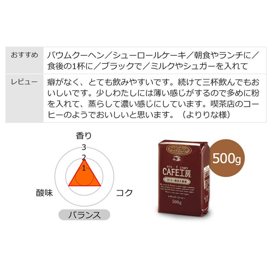 コーヒー コーヒー豆 粉　ブレンド3種類飲み比べセット1.5kg（モカブレンド・ゴールデンブレンド・ヨーロピアンブレンド 500g各1袋×3種類） |  | 07