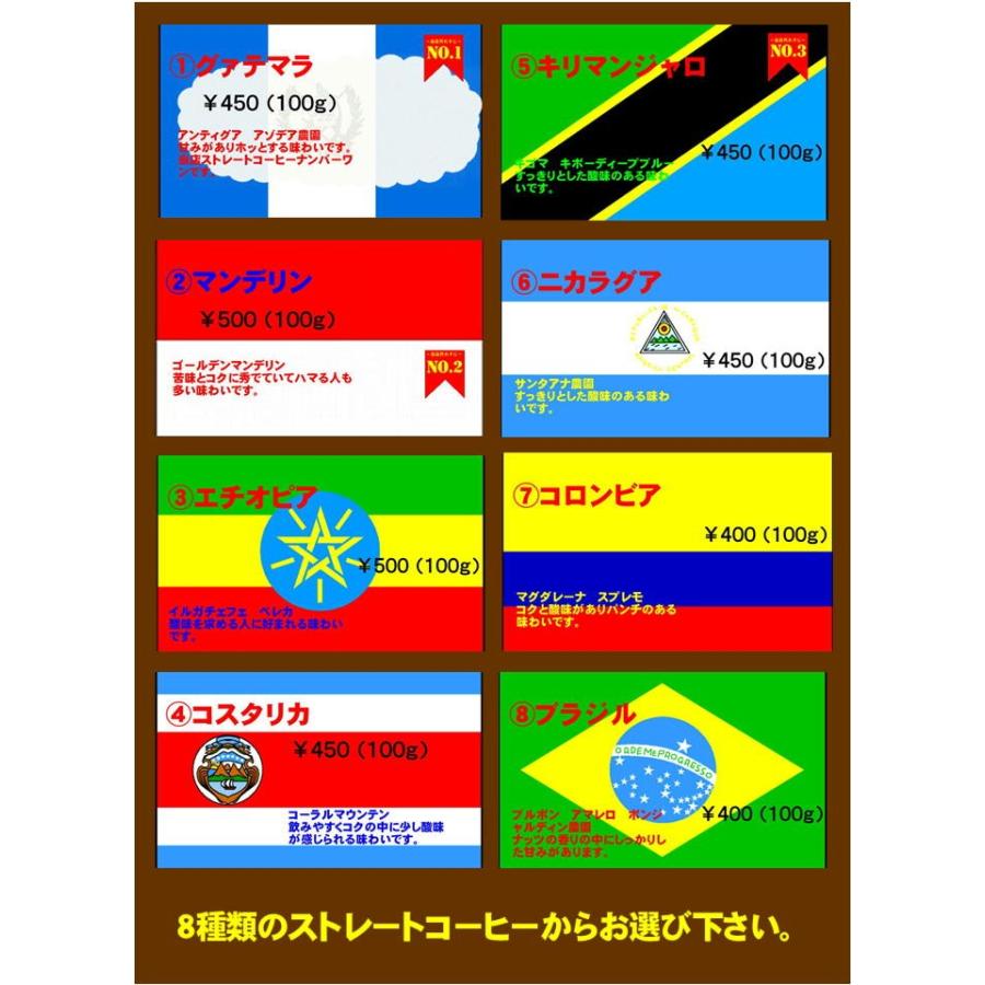 お好みストレートコーヒー３種セット |  | 02