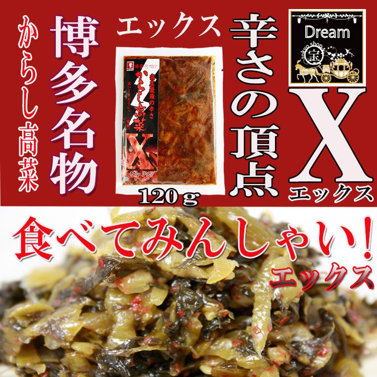 オニマル からし高菜エックス 最強の辛さ120g×1袋 送料無料 高菜祭り