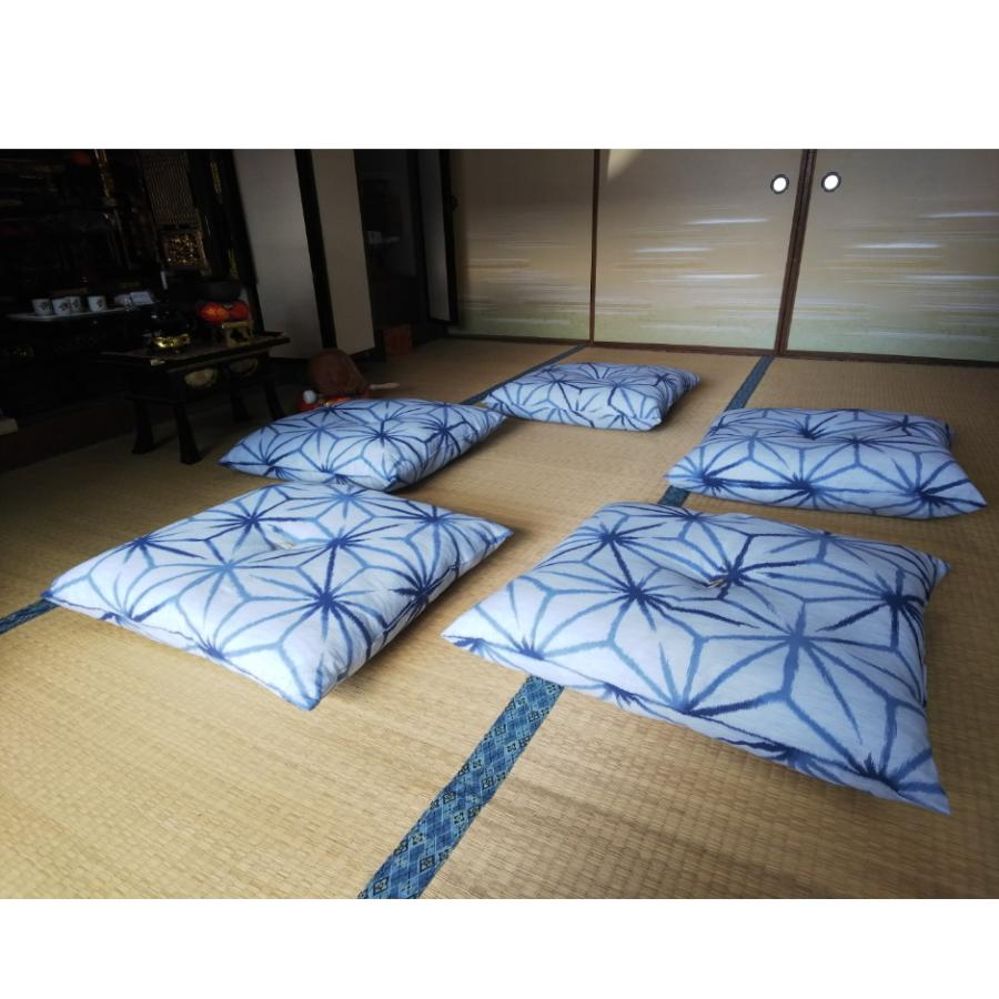 座布団 高島ちぢみ 5枚組み 柄組み合わせ自由 日本製 発送当日わた入れ 銘仙判 和柄 涼しい 絞り しじら織り おしゃれ 送料無料 |  | 11