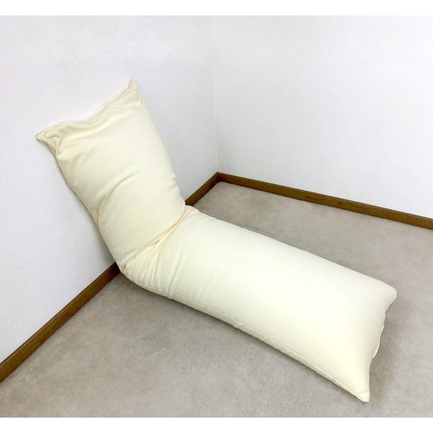 天使のロングビーズピロー 抱き枕 日本製 50×160cm カバー用 ビーズクッション 伸縮生地 厚手 補充可能 高級 ヌードクッション 中身 中材 本体 大きい 送料無料の画像