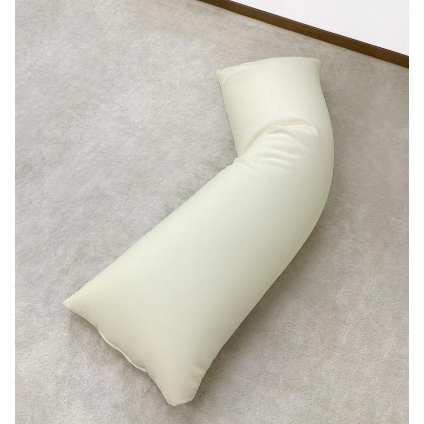天使のロングビーズピロー 抱き枕 日本製 50×160cm カバー用 ビーズクッション 伸縮生地 厚手 補充可能 高級 ヌードクッション 中身 中材 本体 大きい 送料無料の画像