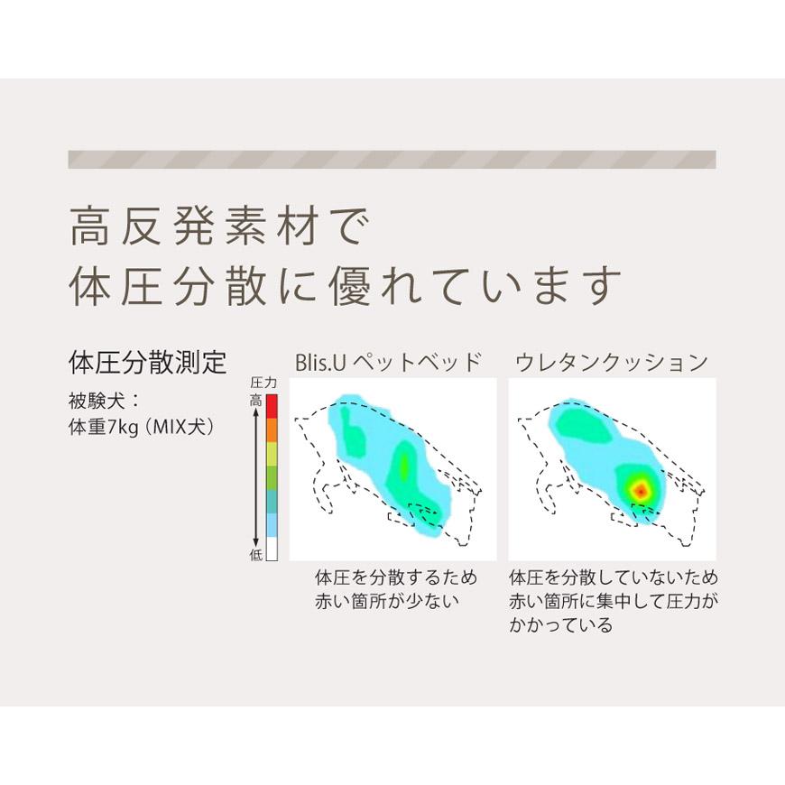 Blis.U ペットベッド Mサイズ スエード調 日本製 洗える 速乾 カバー式 高反発 洗濯機 通気性 ファイバー カドラー 体圧分散 丸洗い 無地 北欧風 おしゃれ 国産_7
