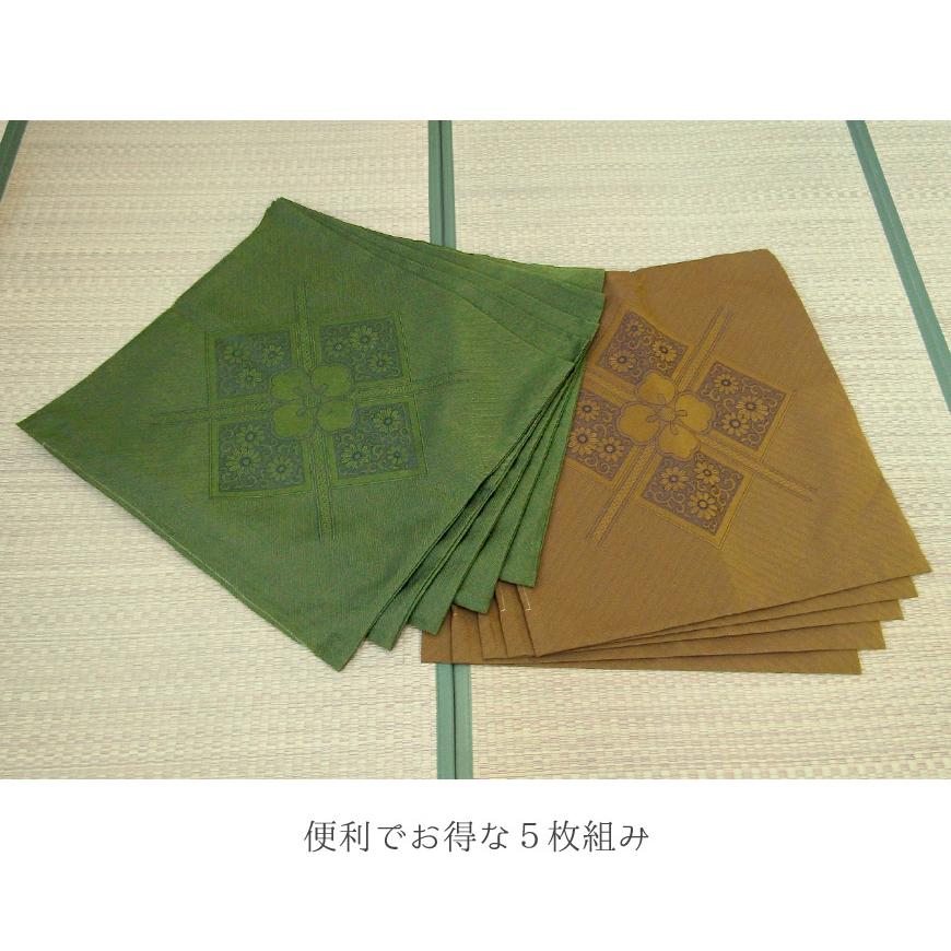 国産 高級仕立て フクレ織り 座布団カバー 5枚組 替えカバー 59×63cm