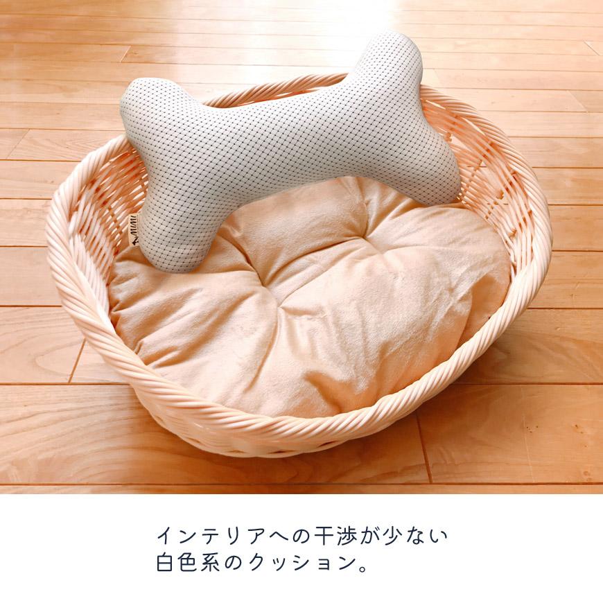 MIMI ひんやりボーン 骨 クッション FUSION 接触冷感 犬用 ペット用品 ピロー 日本製 洗える さらさら メッシュ 通気性 あご枕 ぬいぐるみ 可愛い 無地 送料無料 |  | 05