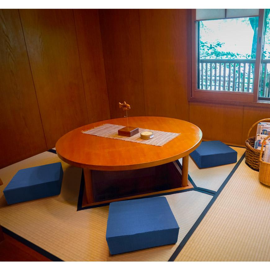 スクエア 極厚 ウレタンクッション ツムギクロス 40×40×12cm 日本製