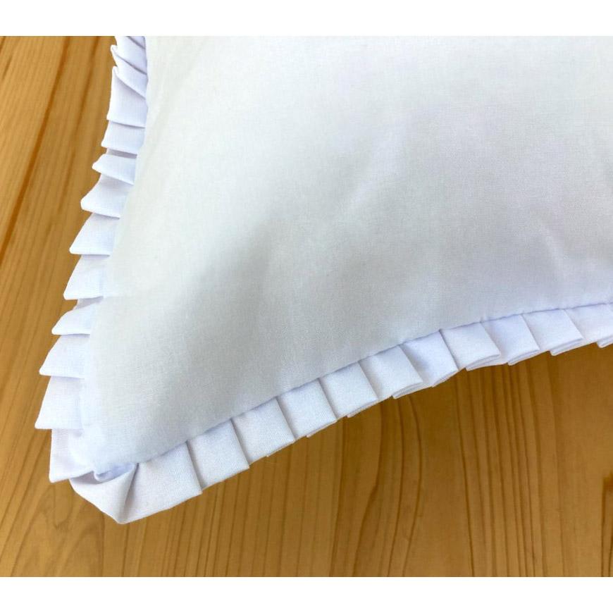 日本製 座布団カバー 白 10枚組み55x59cm 銘仙判 クッション