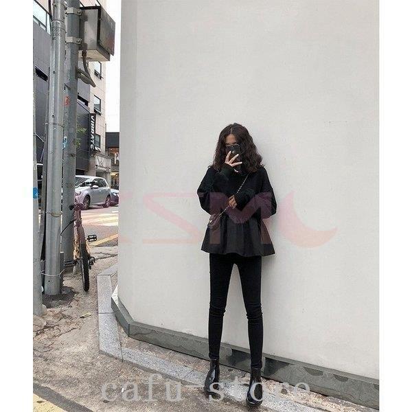 スウェットレディース40代トレーナーおしゃれ安い韓国トップス長袖無地プルオーバーカジュアル可愛い着痩せお出かけ代30代40代 着後レビューで 送料無料