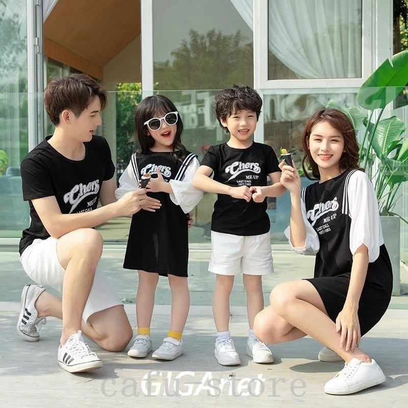 親子ペアルックベビー親子お揃いtシャツワンピースベビーロンパースパパママおそろい親子コーデ家族 Caf カフーストア 通販 Yahoo ショッピング