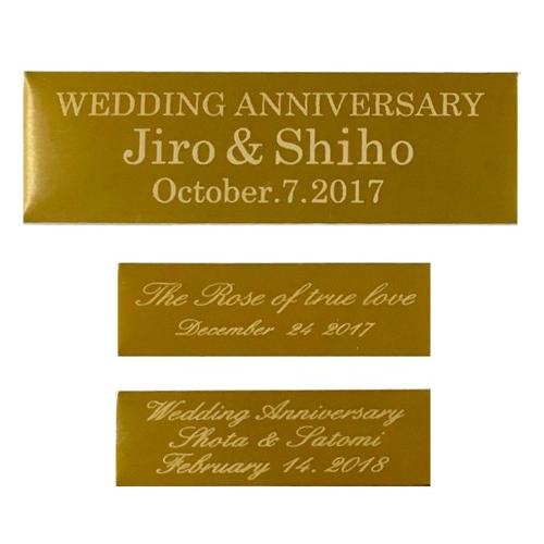 ウェディングブーケ 保存加工 刻印プレート アフターブーケ プリザーブドフラワー 額装品 