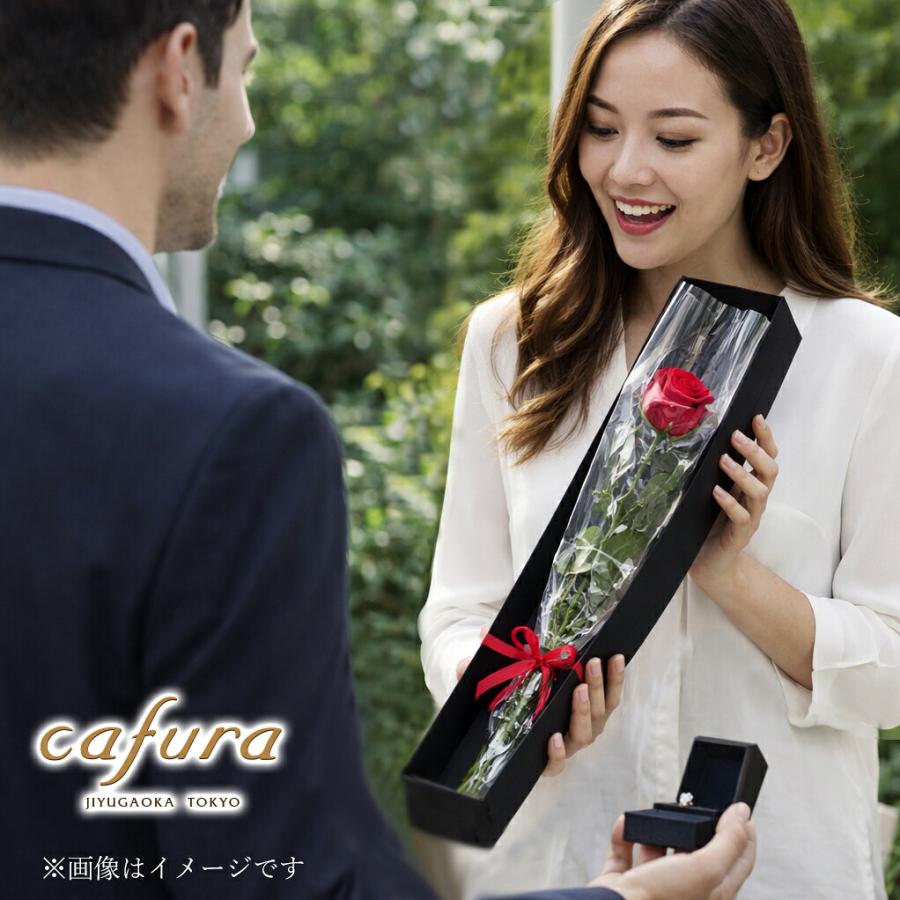 プリザーブドフラワー ボックス 1輪のバラ 一輪のバラ 花 40代 50代 60