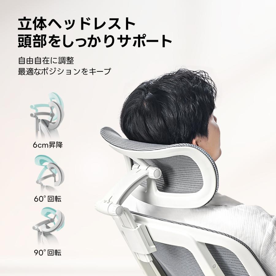 CAGUUU アクシスコアライト オフィスチェア オットマン付き メッシュ 座面スライド エルゴノミクス ワークチェア デスクチェア パソコンチェア おしゃれ_4