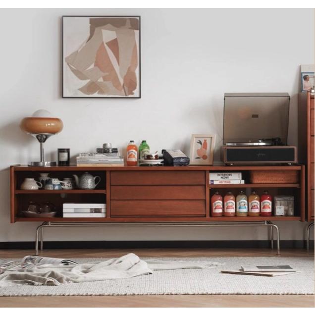 CAGUUU 北欧デザインテレビボード L210*W40*H55cm FAS級天然木製