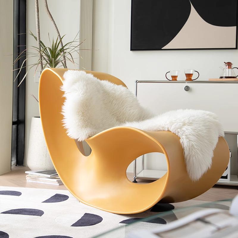 CAGUUU モダン風デザインロッキングチェア 北欧デザイン ロッキング