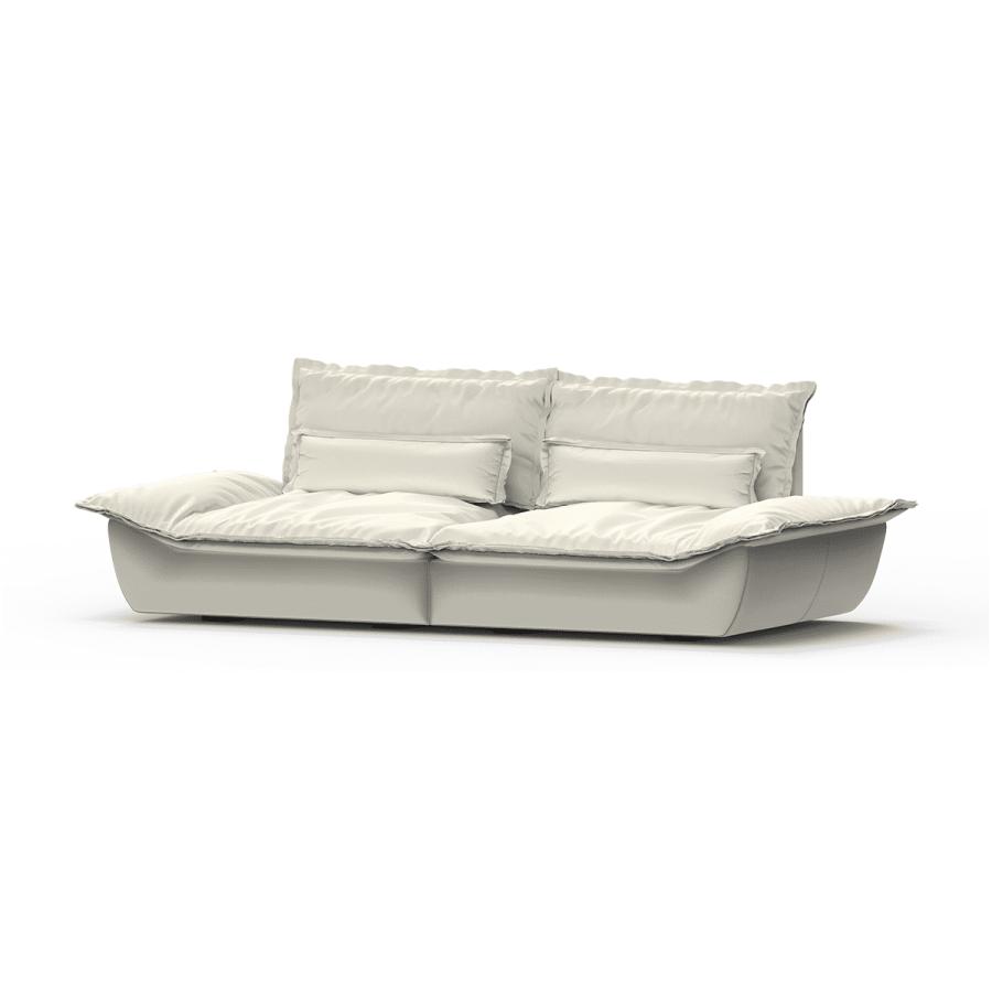 【yyu】ソファー CAGUUU 北欧風ワイドクッションソファ L240*W110*H80cm(分解方) 耐久性