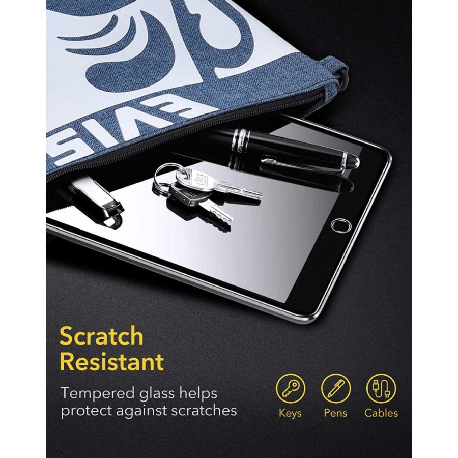 iPad mini ESR Mini5 Mini4 ガラスフィルム 高度透明 3倍強化