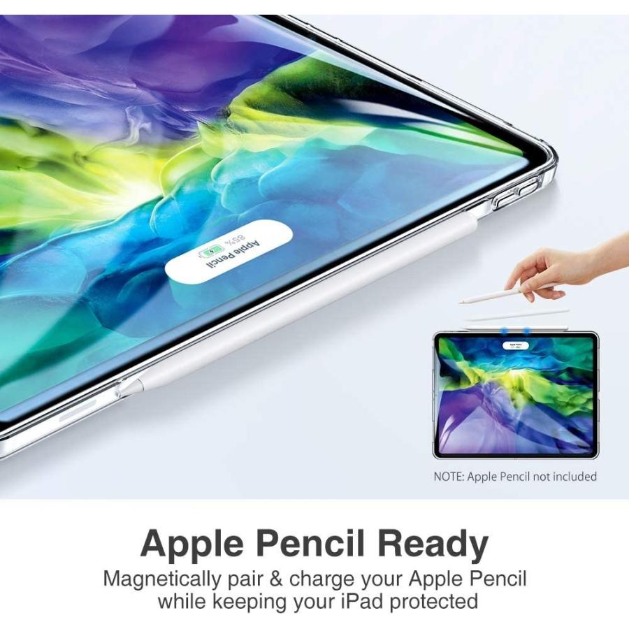 ESR iPadPro11ケース 2020 クリア TPU背面カバー 第二世代 Pencilワイヤレス充電対応 スリムフィット リバウンドソフトシェルケース iPad Pro 11インチ｜caihong｜05