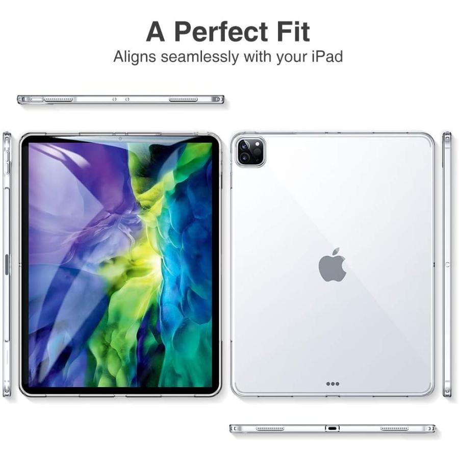ESR iPadPro11ケース 2020 クリア TPU背面カバー 第二世代 Pencil 