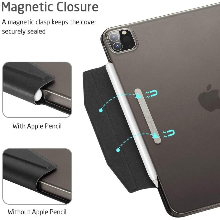 ESR ESR iPad Pro 11 ケース 2020用 第二世代 5G半透明 PCカバー 留め