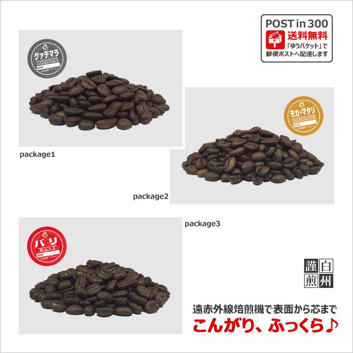 コーヒー豆 ポストイン300 グアテマラ + モカ・マタリ + バリ 各100g（挽き）送料無料（03546-03716-03696）｜cairncoffee｜08
