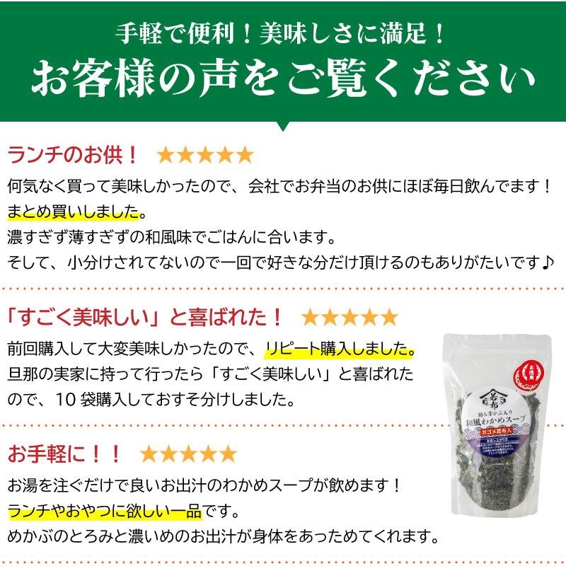 新芽わかめ 昆布の元セット 刻み芽かぶ・ガゴメ昆布入り 和風わかめスープ お徳用 165g （1人150ml