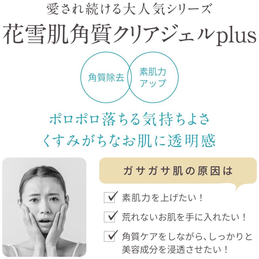 正規販売店 花雪肌 角質クリアジェルplus＋ジェルクリーム110g 医薬部