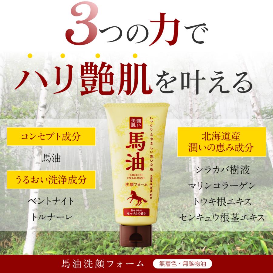 洗顔料 m.n 洗顔フォーム 馬油＆炭 絹肌小町 250g