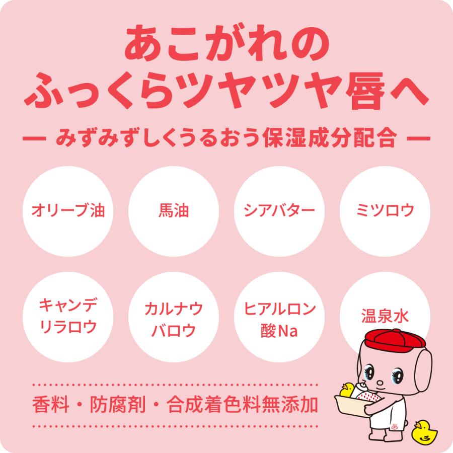 フエキ 温泉リップ 5g 温泉水・馬油・シア脂・ヒアルロン酸Na配合 香料・防腐剤・合成着色料無添加 リップクリーム 正規販売店 メール便送料330円 |  | 03