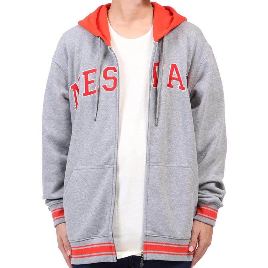 最初の Brand Nesta ブランド ネスタ フーディー M 杢グレー 213nb1303 パーカー フルジップ スウェット ブロックカラー トレーナー Panero Shop