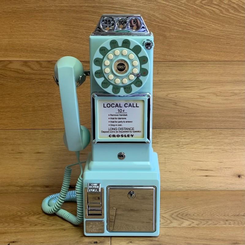 アメリカ クロスリー1950年代 レトロ壁掛け電話 公衆電話 Crosley Cr56 1950s Wall Pay Phone カリフォルニアキッチンマーケット 通販 Yahoo ショッピング