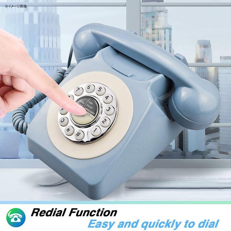 ダイヤル式デザイン 電話 プッシュフォン レトロ クラシック IRISVO Rotary Design Retro Landline