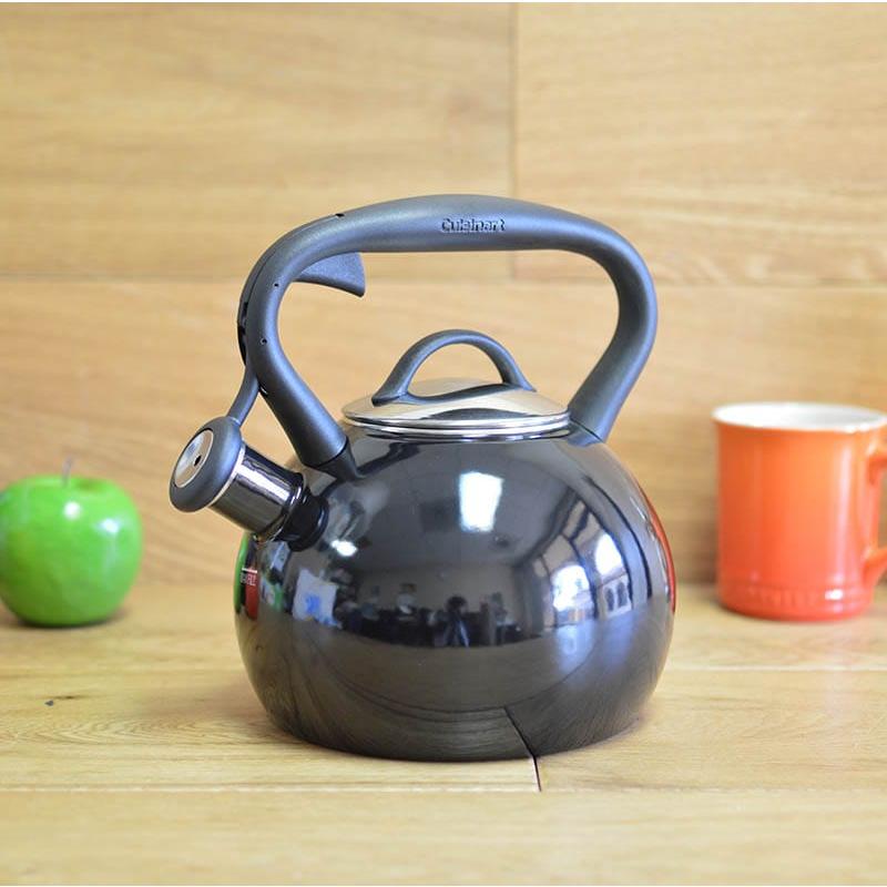 クイジナート ホーロー笛吹きケトル 2L 黒 IH対応 Cuisinart Valor 2 Qt. Tea Kettle Black