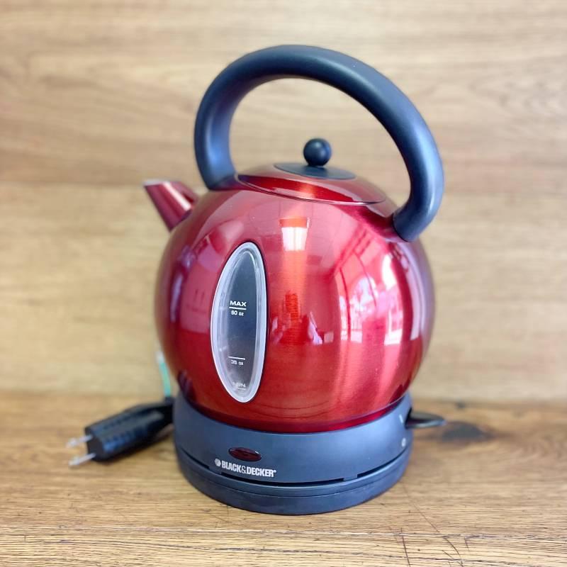 コードレス電気ケトル ブラック＆デッカー レッド 1.7L Black & Decker CK1500R Cordless Electric